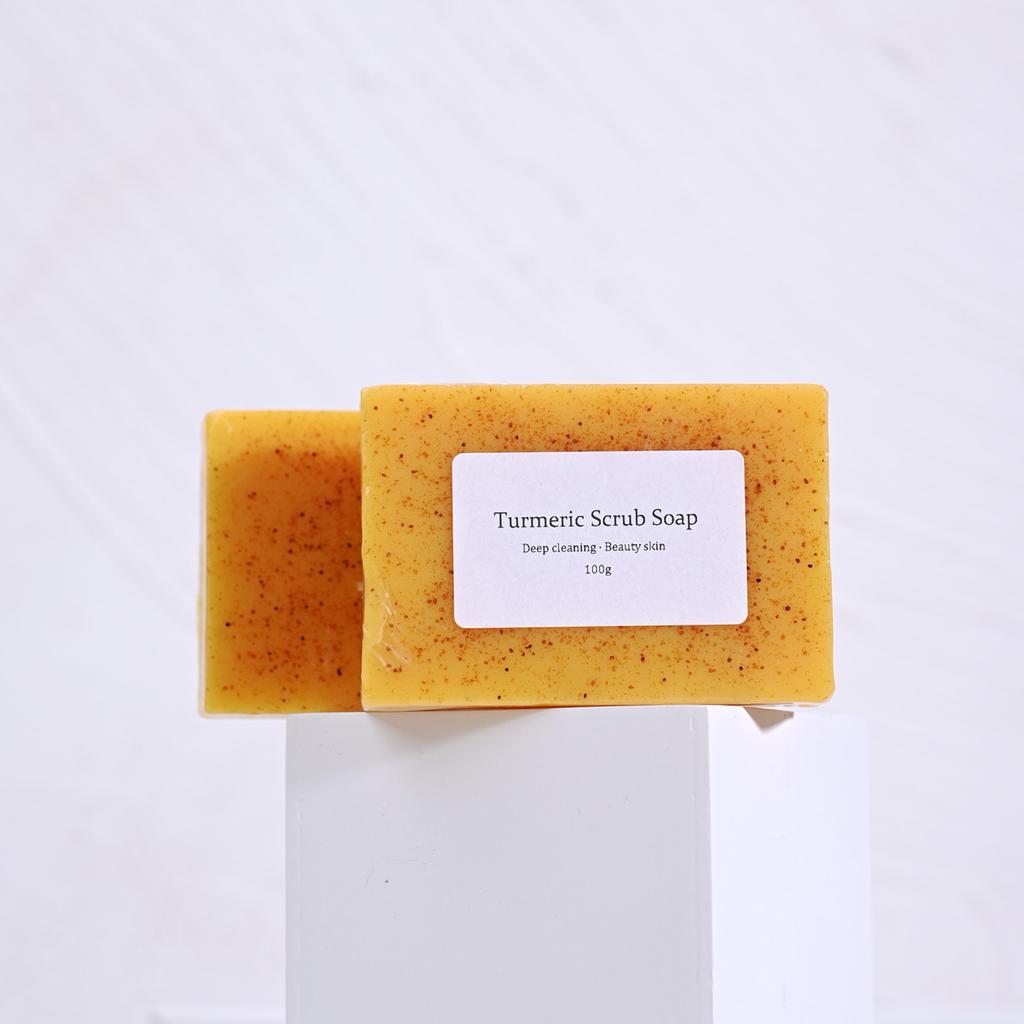 1PC Turmeric Kojic Acid Soap Glutathione Soap Handmade Soap Cleansing Bath Soap Essential Oil Soap Soap