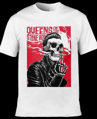 Inspired Queens of the Stone Age Band Shirt White Classic Unisex S-5XL E1327