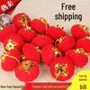 Flocked Lantern String: New Year, Wedding & Christmas Decor - Free Shipping