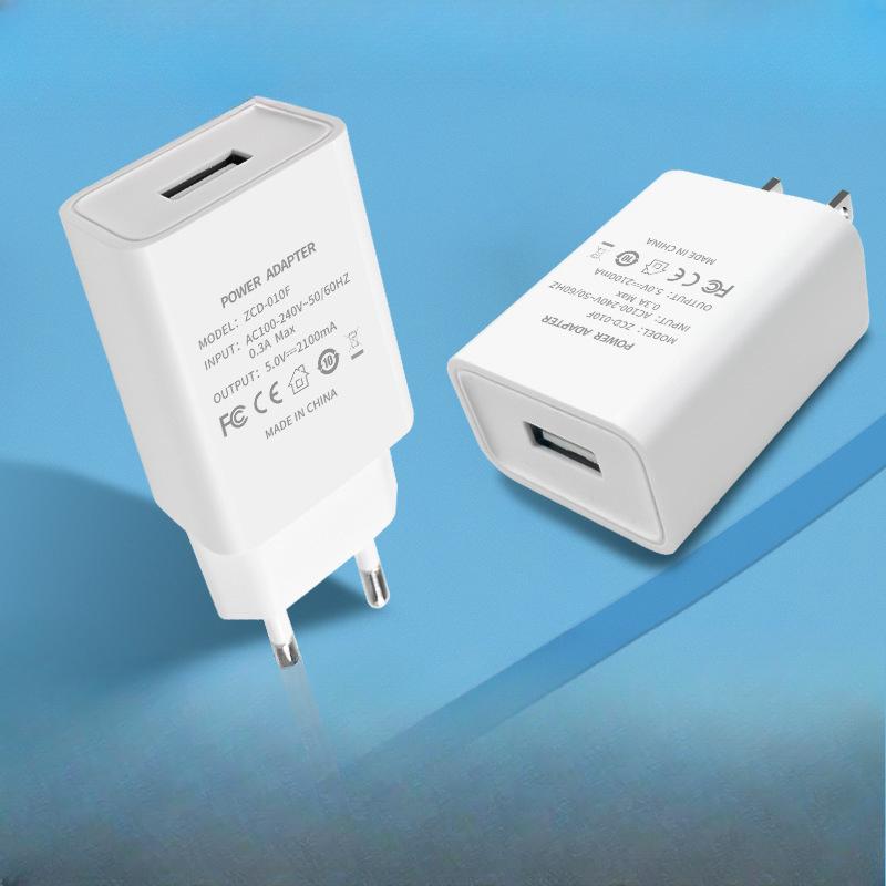 5V2A Handy-Ladegerät USB-Stecker Europäischer und Amerikanischer Ladekopf Multifunktionaler Universeller Netzadapter