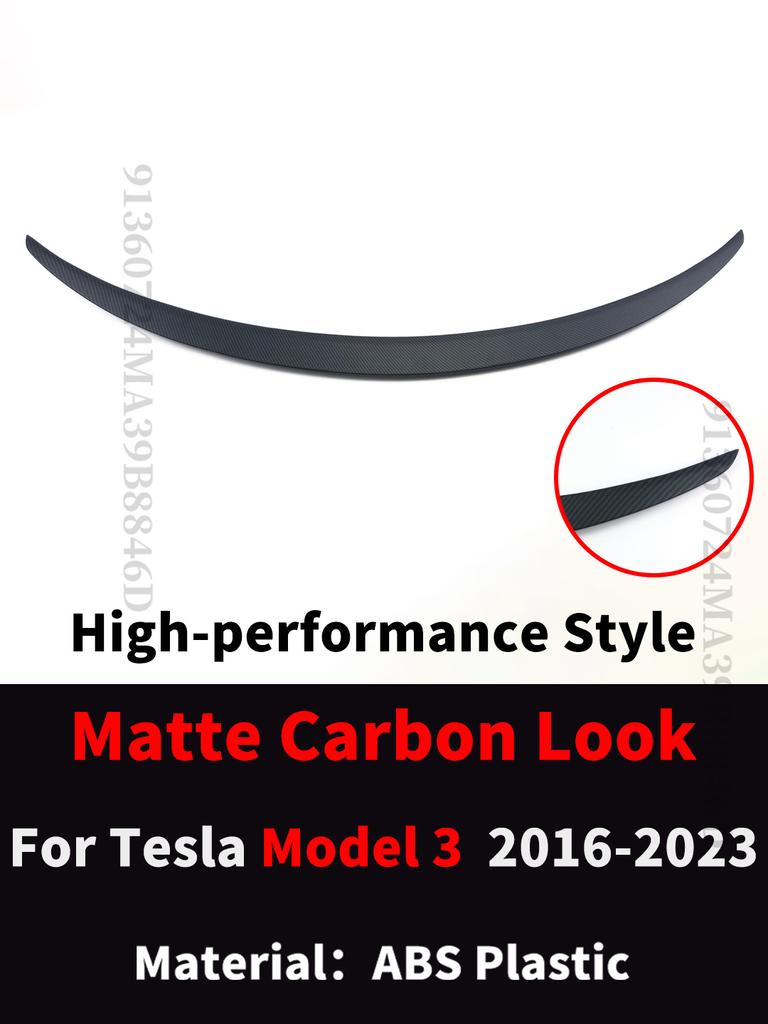 Für Tesla Model 3 Y 2016-2024 Tuning Original Hochleistungs Heckklappen-Spoiler Flügel Heck-Deflektor Splitter Facelift Karosserie-Kit