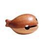Whale Wooden Fish Desk Ornament: Stress Relief Solid Wood Office Toy for Emotional Stability