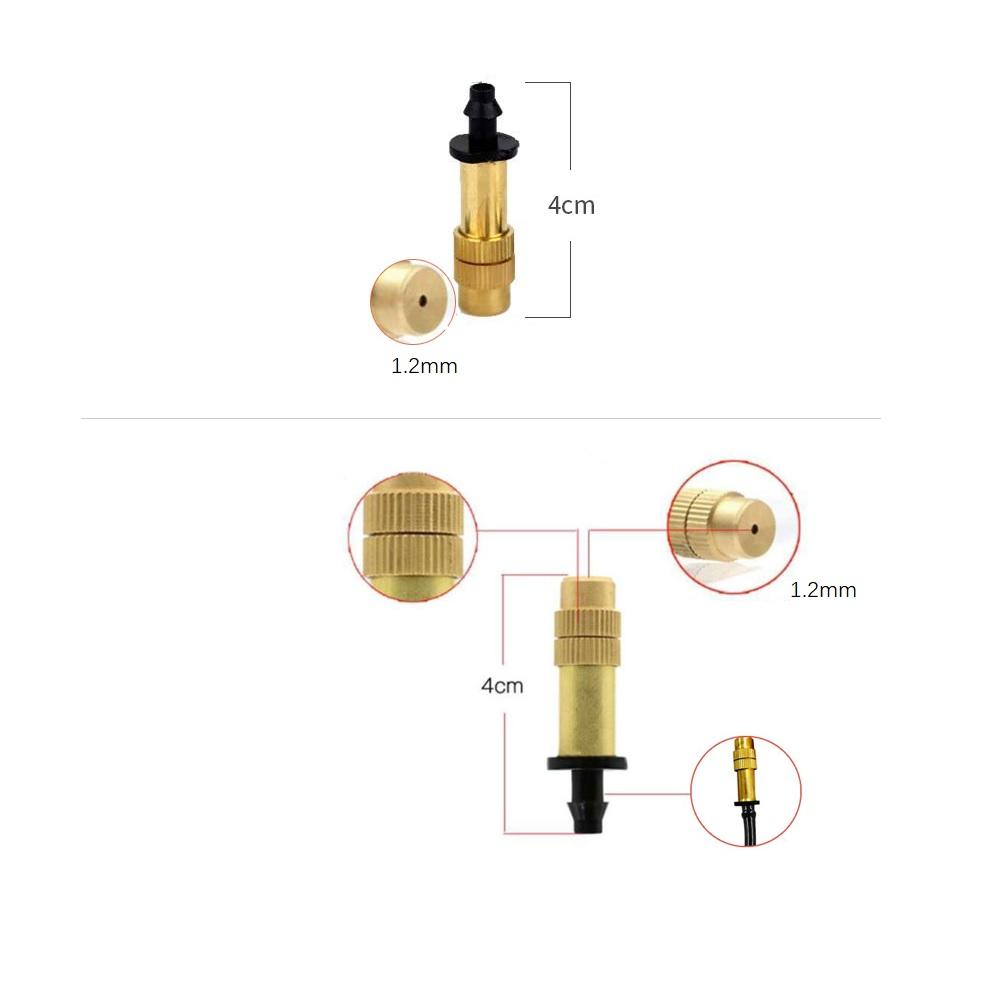 

New 30 Pcs Adjustable Misting Nozzle For Gardening Watering Brass Spray Sprinkler