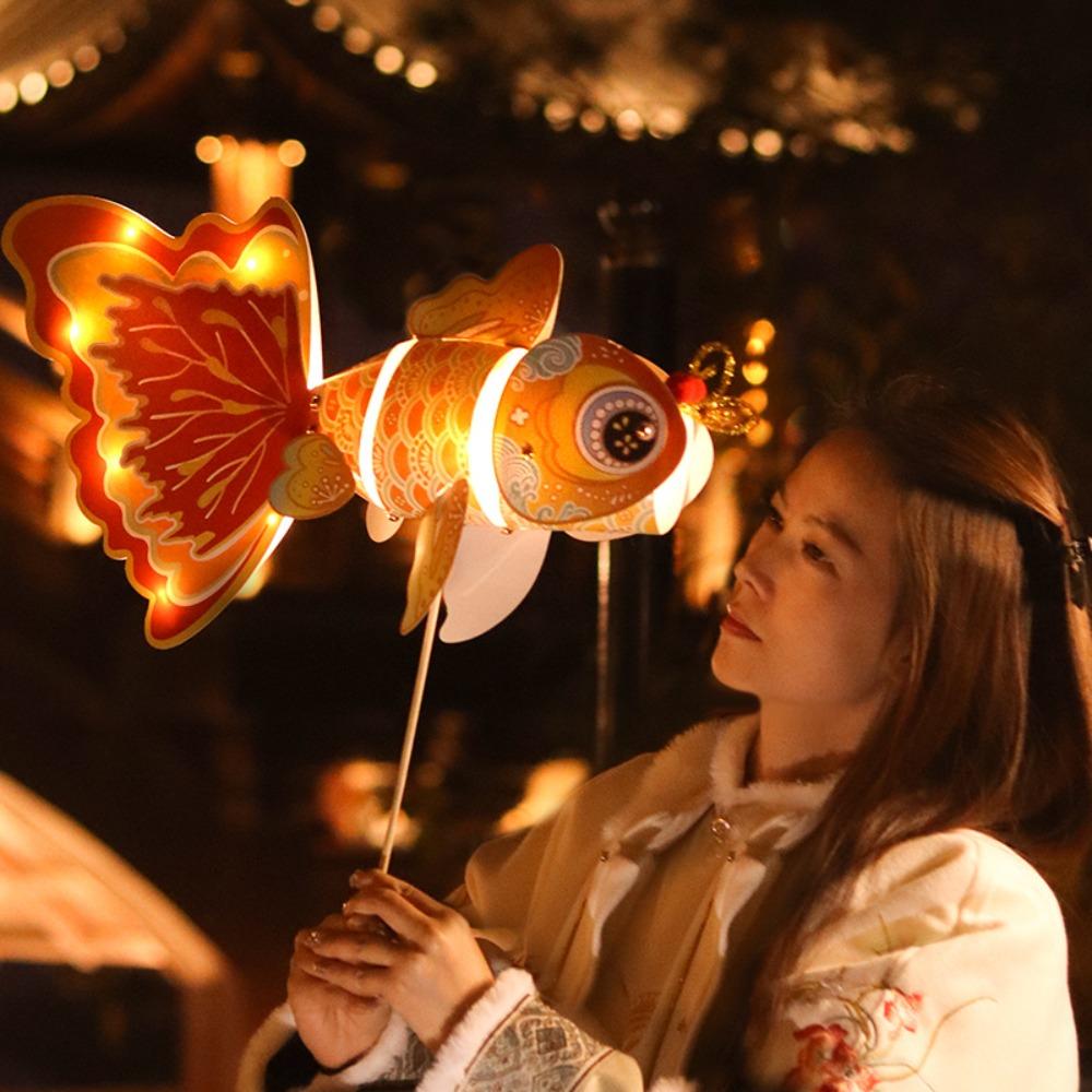 Dance Dragon Dragon Lantern Material Package Mid-Autumn Festival Koi Lantern  Spring Festival