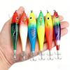 Lure Hard Bait10cm10gLuminous Wooden Shrimp Noise Colorful Balance Shrimp Squid Hook Sea Fishing Lure Special Model