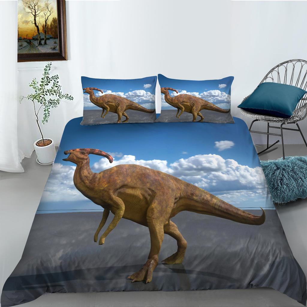 Dinosaur 3D Digital Printed Bedding Two-Piece Set Polyester