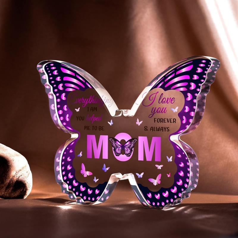 LUNEKKH Butterfly Keepsake - Unique Floral Gift for Mom from Daughter/Son