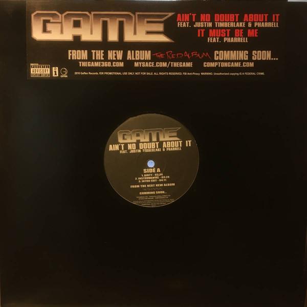 

12inch Record GAME Aint No Doubt About It It Must B GMAT0702 NOT ON LABEL 2010 US Rap HipHopRB Used