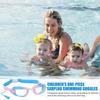 Plavecké brýle pro děti Vodotěsné Protizamlžovací Bazénové brýle se špunty do uší Nepropustné Voda Vysoké rozlišení Elastický pásek Plavání
