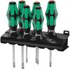 WERA Kraftform Plus Handle Screwdriver Set with 105622 6-Piece Rack,