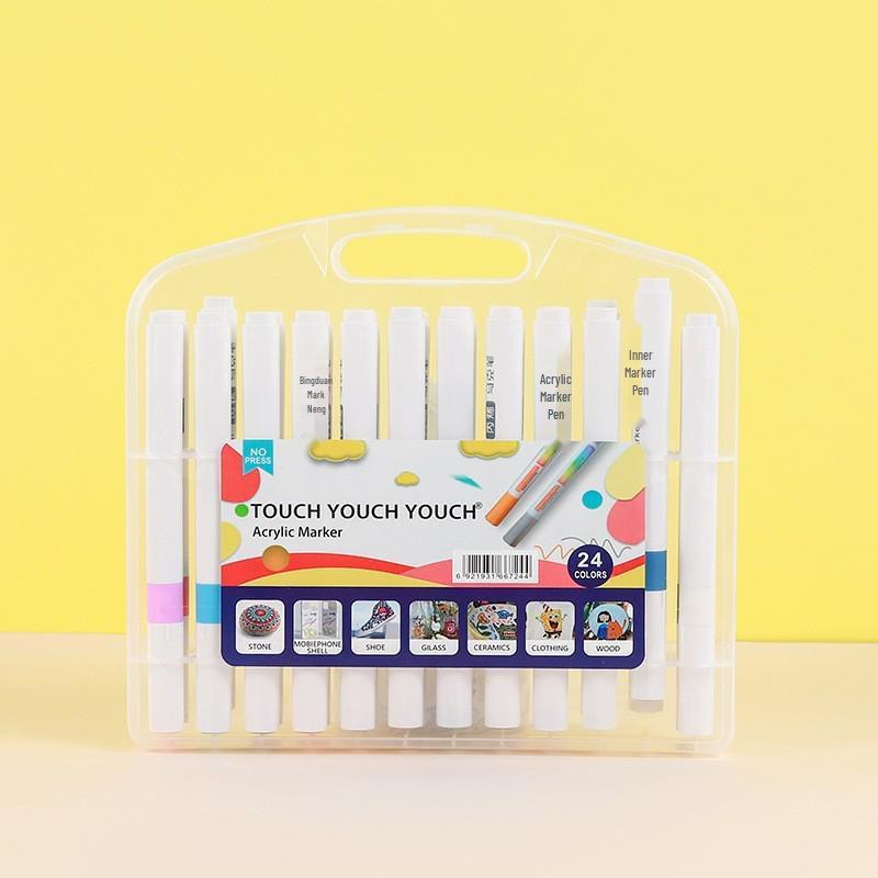 Acrylic Markers: 12, 48, 60, 80 Water-Based Colors for Student Art, Anime, Hand-Painting, Coloring, and Doodling.