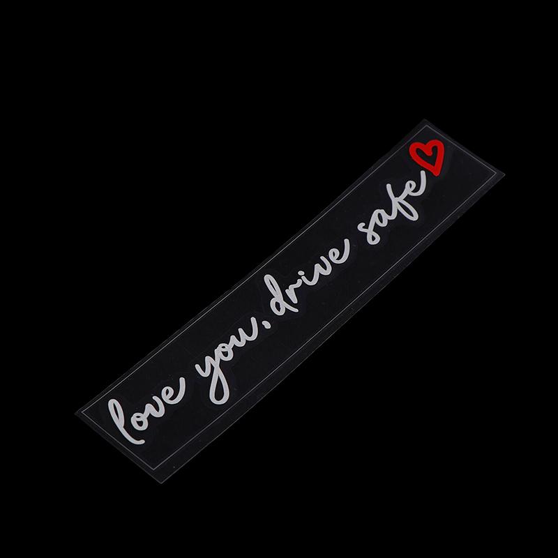 Love You Drive Safe Car Mirror Stickers Affectionate Reminder Heartfelt Safety Reminder For Women Drivers Car Interior Sticker