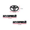 8 piezas de cubiertas ABS para RAV4, compatibles con Toyota RAV4 XLE AWD 2019-2023, en negro mate mixto, con emblema superpuesto
