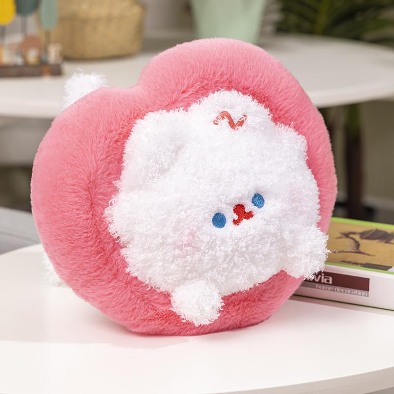 

Плюшевый кот Очаровательная кукла Мягкая и приятная на ощупь Игрушка из длинного плюша Уникальный подарок для любителей кошек Heart 25cm