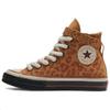 Chuck 70 Fashion Leopard Casual Comfortable High-Top Canvas Shoes Unisex Sneakers Tan A08161C