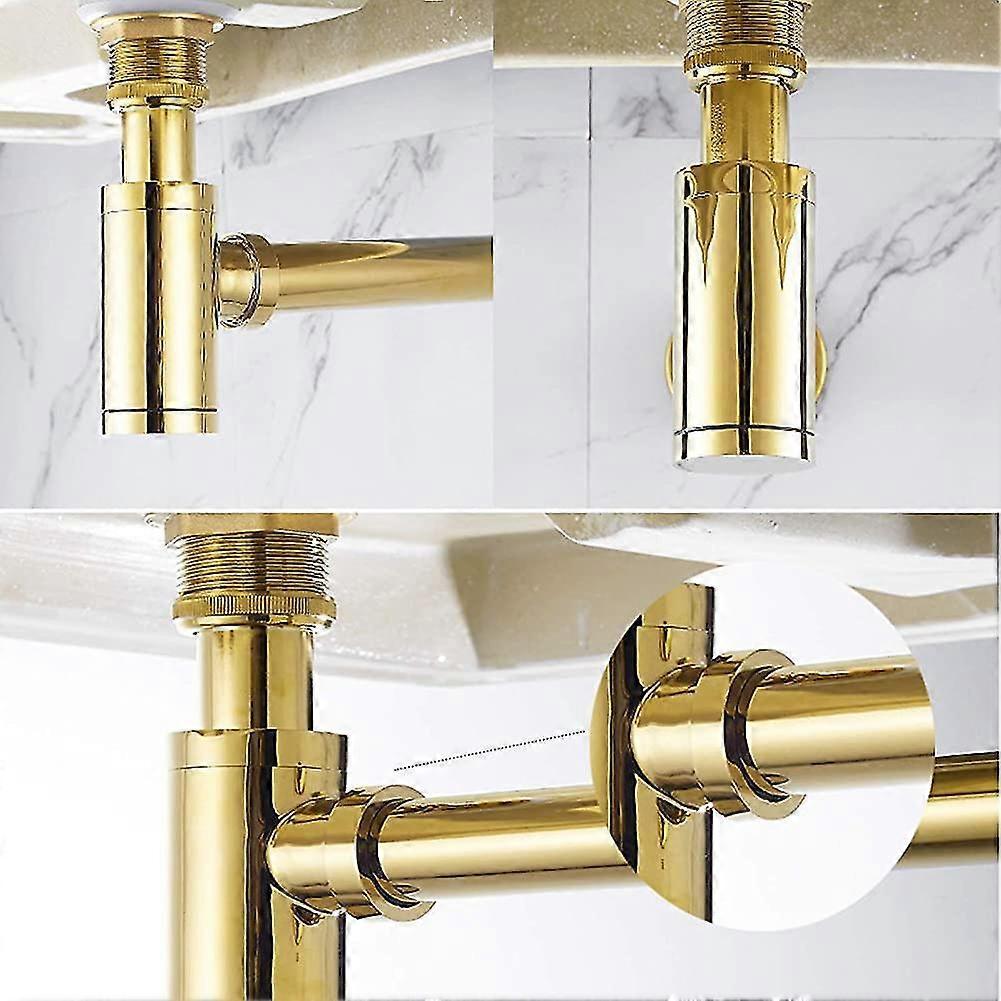 Brass Design Siphon Universal Siphon For Wash Basin Vanity Bathroom Drainage