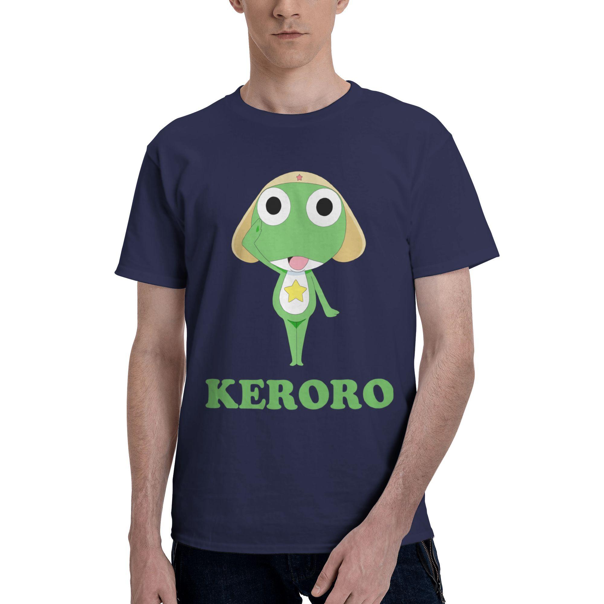 

Custom Mens Keroro T Shirts Short Sleeves Cotton Tshirt Streetwear Tshirt Leisure Frog Keroro Cartoon Tees Loose Fit Clothes 4XL