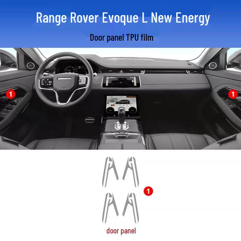 Pellicola Protettiva Interna per Land Rover Range Rover Evoque 2021-2026: Adesivo per Schermo, Leva del Cambio, Navigazione e Console