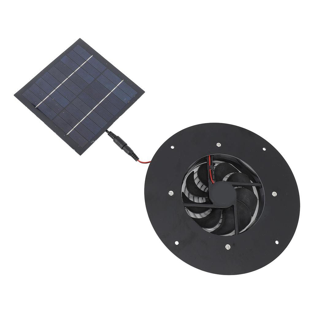 Solar Powered Exhaust Fan 10W Solar Panel High Efficiency Low Noise Solar Ventilation Fan for