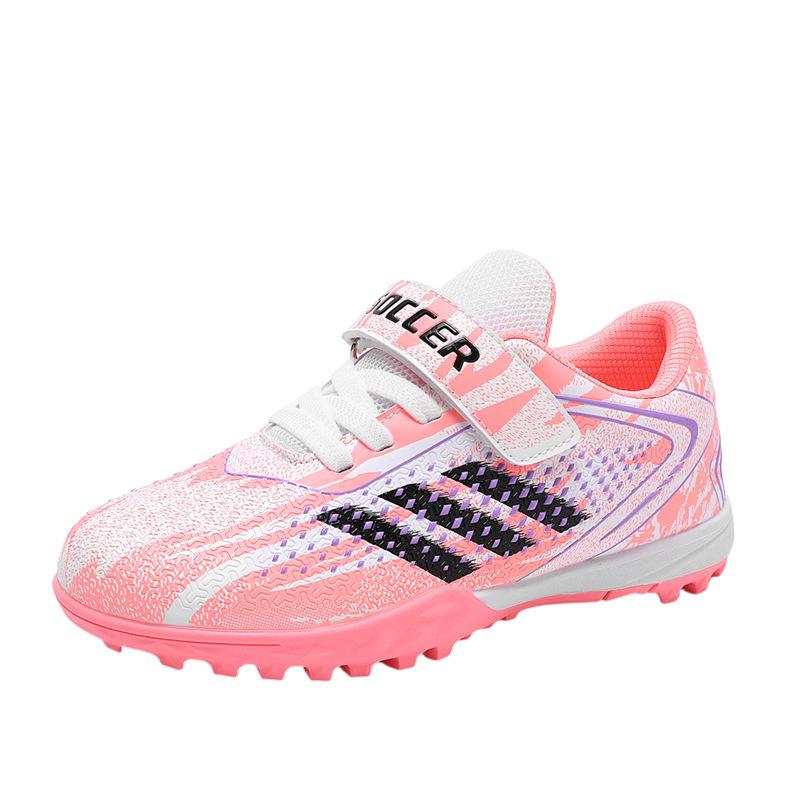 New children's football shoes girls broken nails primary and secondary school students broken nails ping training sports shoes flat girls sneakers