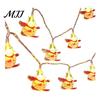 Creative Layout Holiday Props LED Christmas String Lights, Santa Claus/Snowman/Tree/Candy Cane Light, Decorative Cartoon Winter Seasonal Room