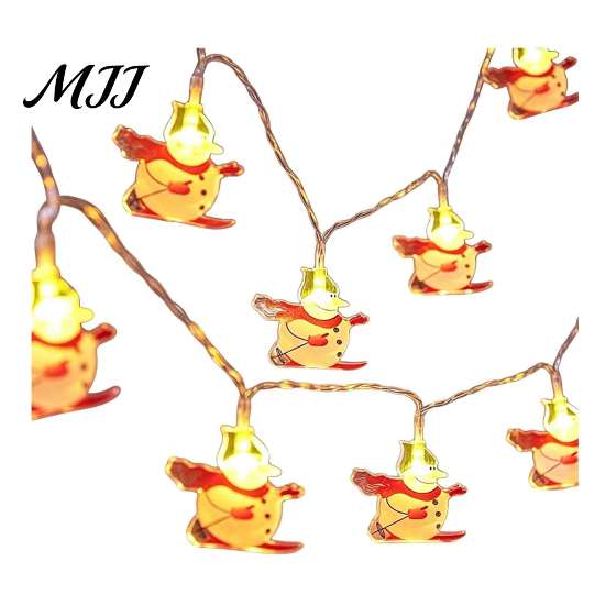 Creative Layout Holiday Props LED Christmas String Lights, Santa Claus/Snowman/Tree/Candy Cane Light, Decorative Cartoon Winter Seasonal Room
