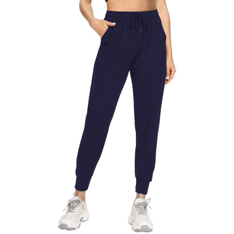 Women's High Waist Loose Yoga Pants - Spring/Summer Casual Cuffed Sportswear