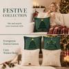 2PCS Soft Fluffy Christmas Pillow Cover Christmas Tree Throw Pillowcase Pillowslip  Home Sofa