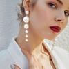 Cross-Border Style Imitation Pearl Long Earrings: Simple, Exquisite, and Unique Design with Small and Large Pearl Studs