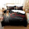 3D Print Celine Dion Beding Set,Soft Duvet Cover Warm Comforter Bed Linen Set Comfortable Quilt Cover Pilowcase,King Quen Twin Sized Dimensions Young