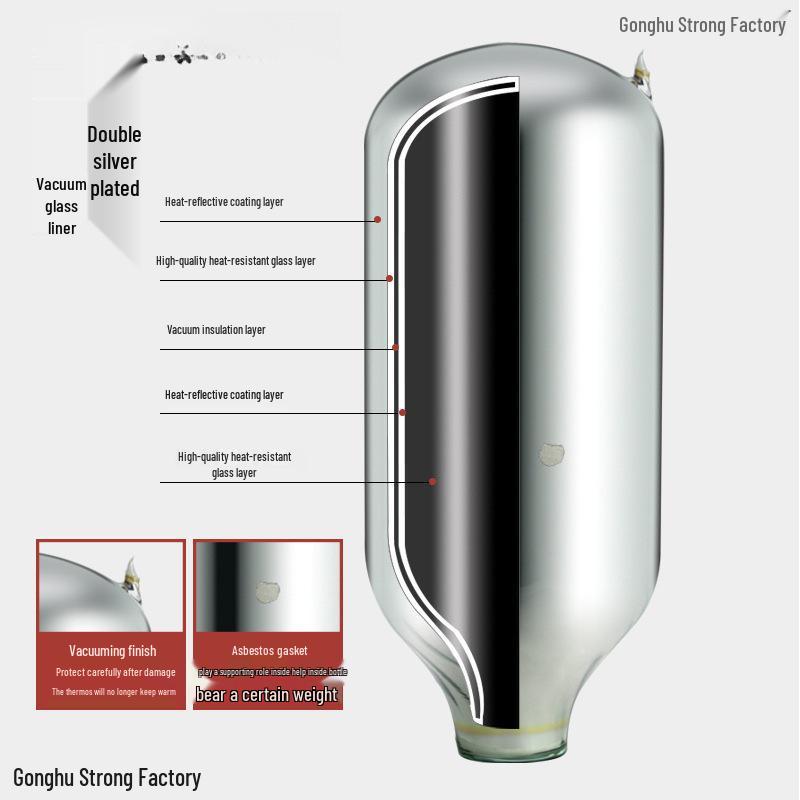 Large Capacity Stainless Steel Teapot & Thermos for Dorm Use