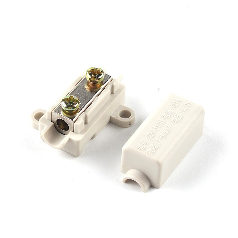 Quick Wire Connector T-Type High Power Terminal Block 60A/400V 1-6mm2 Electric Cable Splitter 100A/1000V 2.5-16mm2 Junction Box