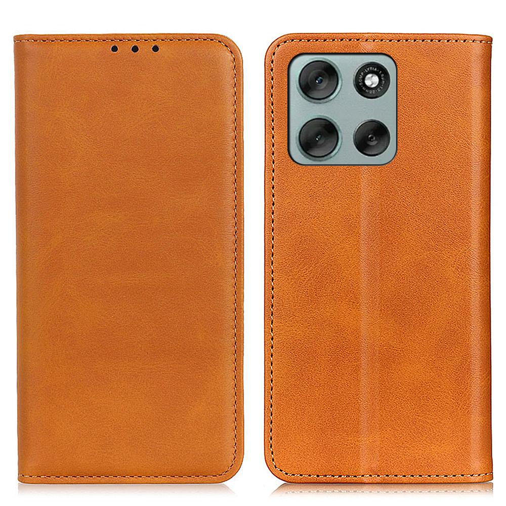 Etui dla Motorola Moto G86 5G z klapką z dzielonej skóry, portfel, pokrowiec na telefon