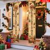 Banner for New Year 2pcs Vintage Polyester & Christmas