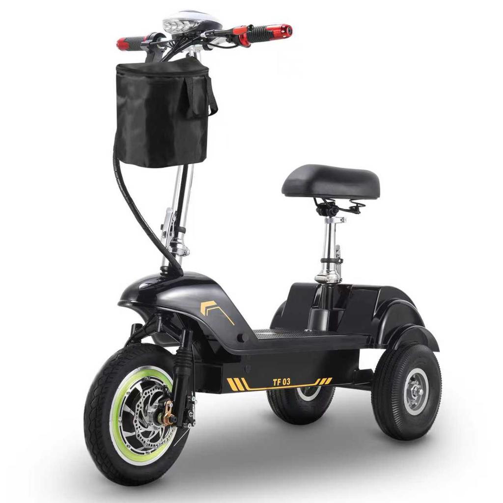 Three-wheeled Electric Scooter Twofish TF03 500W Motor 48V15Ah Battery 30km/h Max Speed 30km Max Range