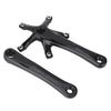 1Pair 170MM Mountain Road Bike Alloy Single Crankset Repair Parts (Black)