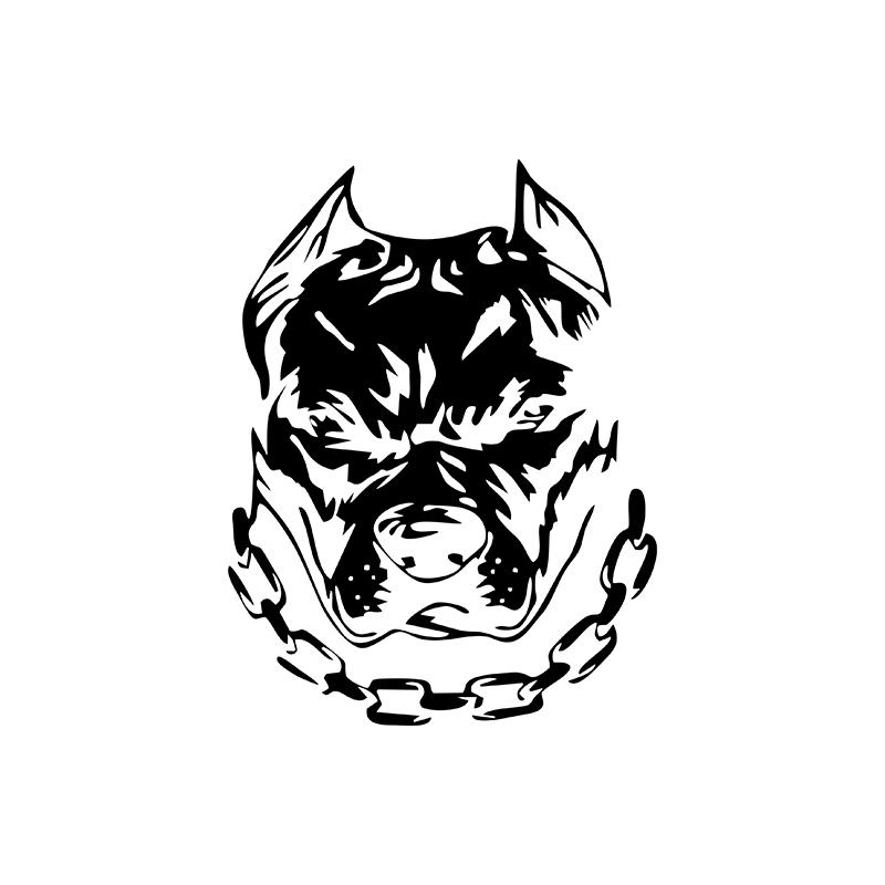 G029 14.4X19CM Car interior stickers Car stickers bulldog car stickers vinyl decal stickers auto parts waterproof sunscreen