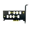 PCIE 4.0 To Dual M.2 NVMe SSD Adapter Card, Black