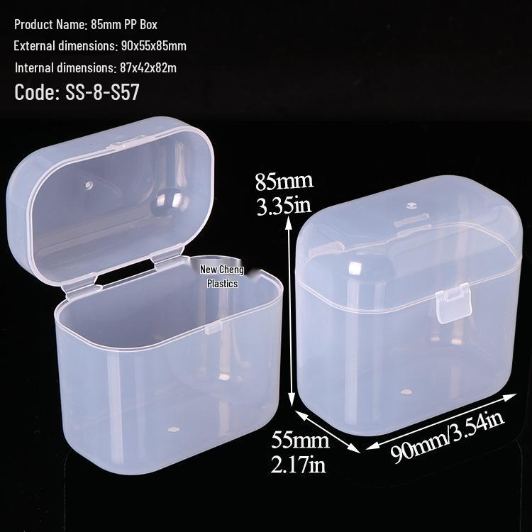 Makeup Cotton Swab Storage Box: Single/Double Compartment, Plastic PP Box for Lipstick and Remover Wipes