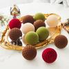 16pcs Shatterproof Christmas Tree Ball Pendant Flocking Xmas Tree Ornaments  Party Favors