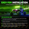 2x Laser Green LED Whip Light Whipless Antenna Remote For ATV UTV Can Am Polaris