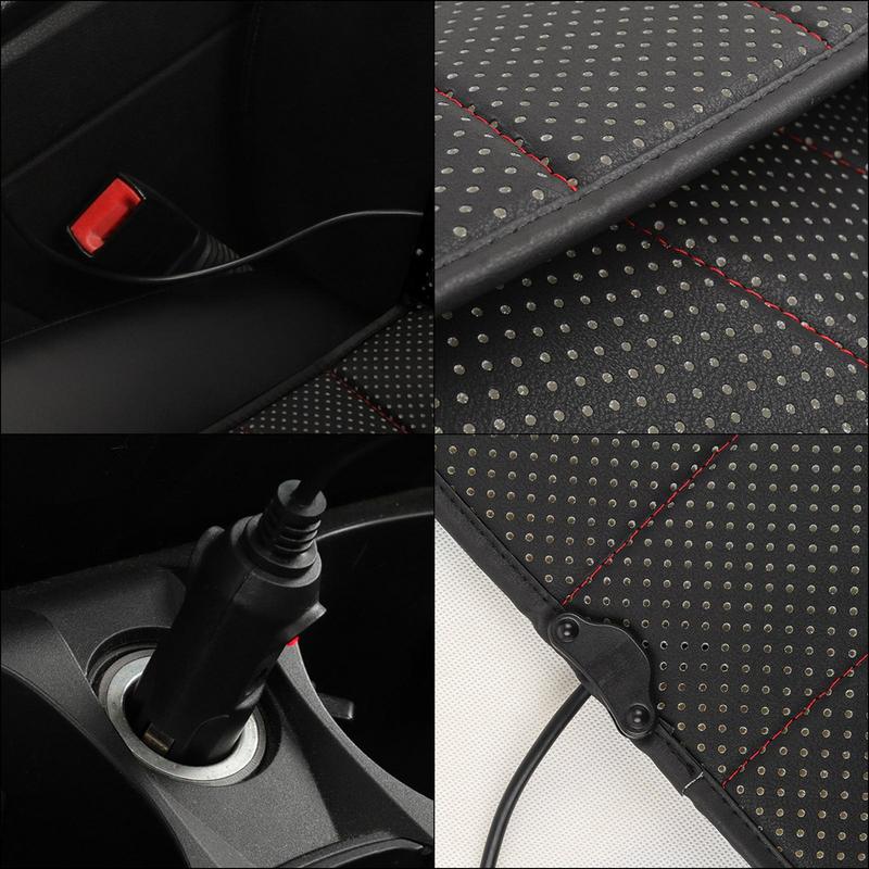 Winter Car Seat Cover Winter Auto Seat Heating Cover Ergonomic Design Winter Accessory For SUV Small Car RV And Sedan