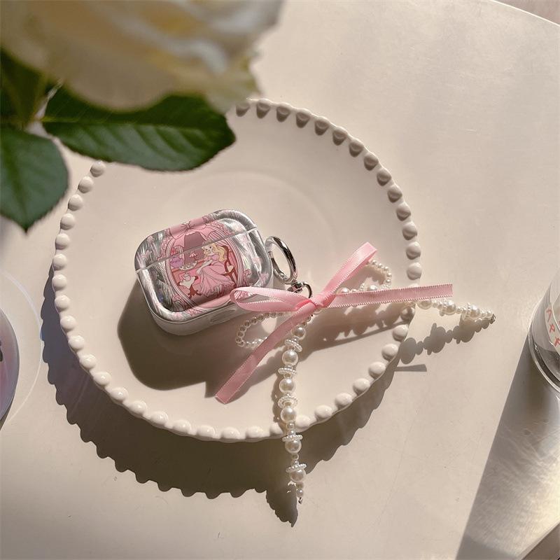 Korean Sweet Girl Pink for AirPods Protective Case 1 Japanese Korean Apple Wireless Bluetooth 1st Generation Pro1 Ear