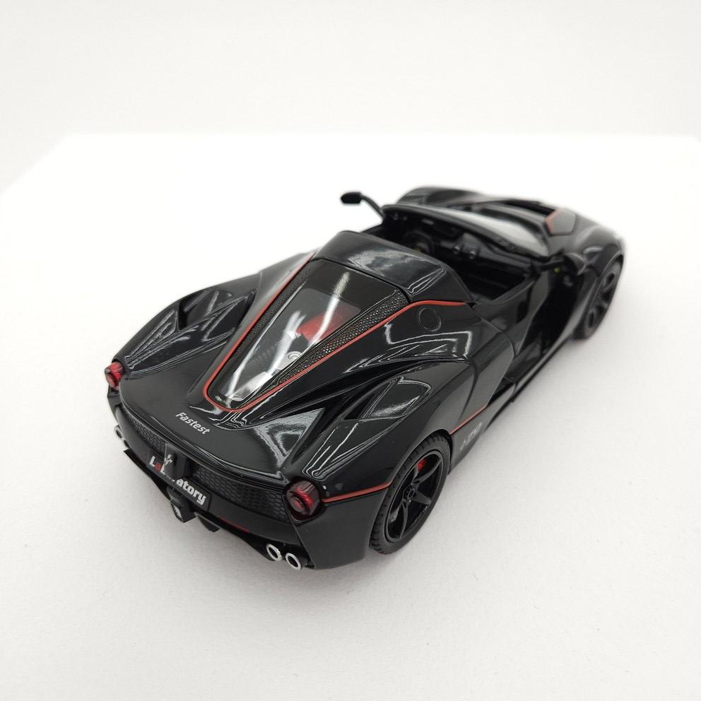 1:24 Ferrari LaFerrari Schwarzes Diecast Sportwagenmodell