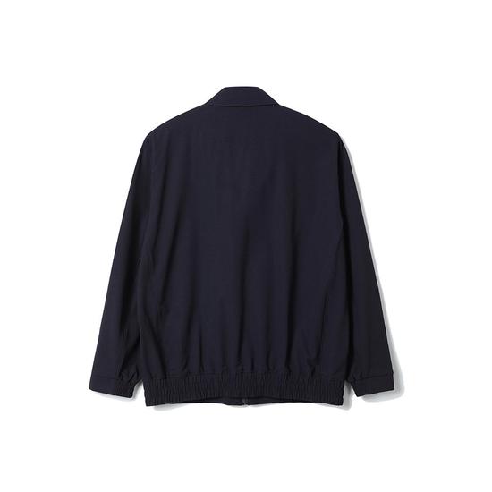 Seersucker Blouson Jacket Navy
