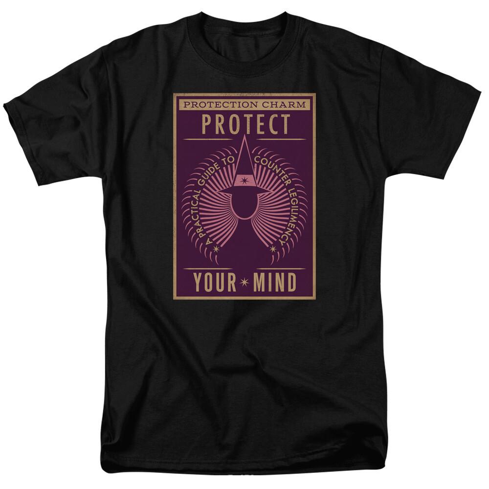 Fantastic Beasts Protect Your Mind T-shirt Mens Licensed Movie Tee Black S