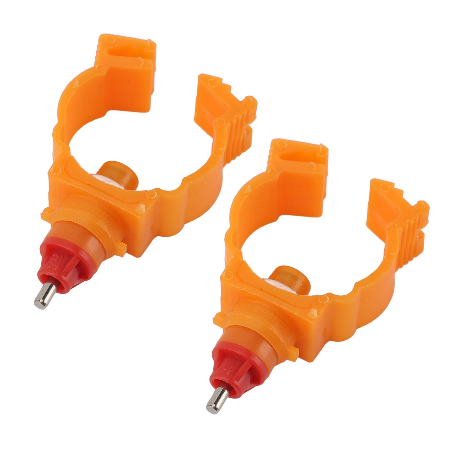 

100pcs Chicken Nipple Drinking Fountains Spring Bayonet ABS G3 4 Poultry Water Drinker Nipples Clip for Farm