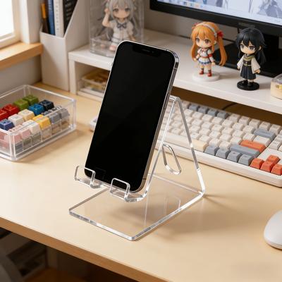 1PC Advanced Desktop Mobile Phone Holder, Convenient Support Frame, Commonly Used Display Stand, Acrylic Mobile Phone Holder