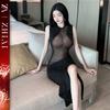 Sexy Lingerie Sexy Abstinence Secretary Dress Passion Perspective Dress Free Split Dress Passion Cosplay Uniform