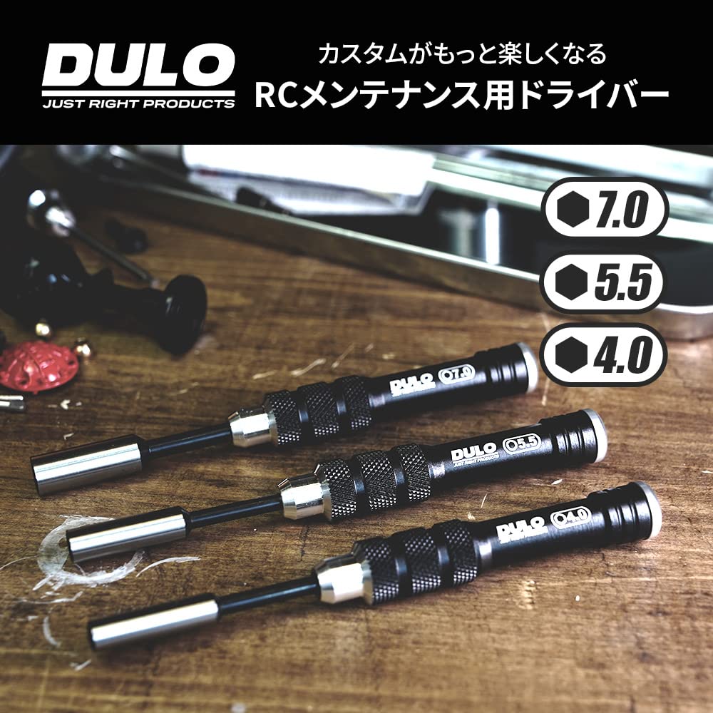 RAYWOOD DULO RC Zestaw mini śrubokrętów do konserwacji samochodu RC i konfiguracji drona Matowy Naprawa, Konserwacja, Sterowany radiowo (Pudełko, Czarne)